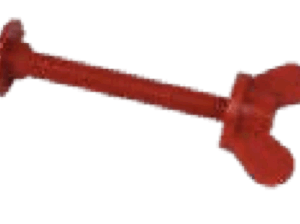 Rød montage skrue, til fast spænd og justering.