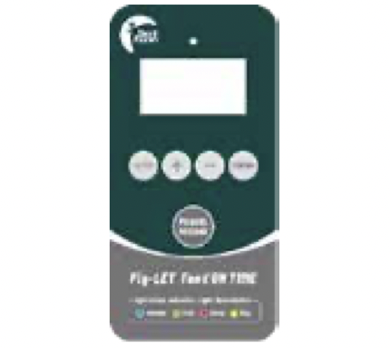 Controller with cable and power supply. Piglets are fed on time and desired feed quantity.