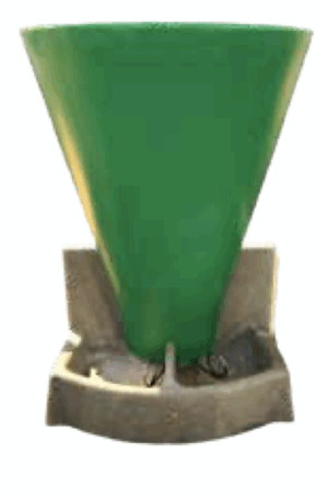 Pig-LET DRY Includes poly trough, funnel and various fittings.